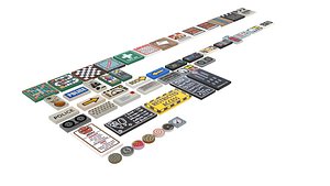 3D model Lego Tiles Set