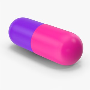 3D Pill Capsule model