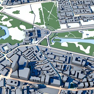 3D Queen Victoria Memorial 3D Model Buckingham Palace Monument London Royal Landmark