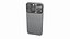 Flip Phone Space Gray Rigged do Cinema 4D