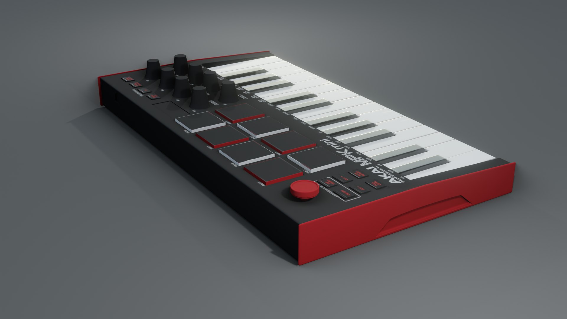 AKAI MPK Mini Piano 3D Model - TurboSquid 1727343