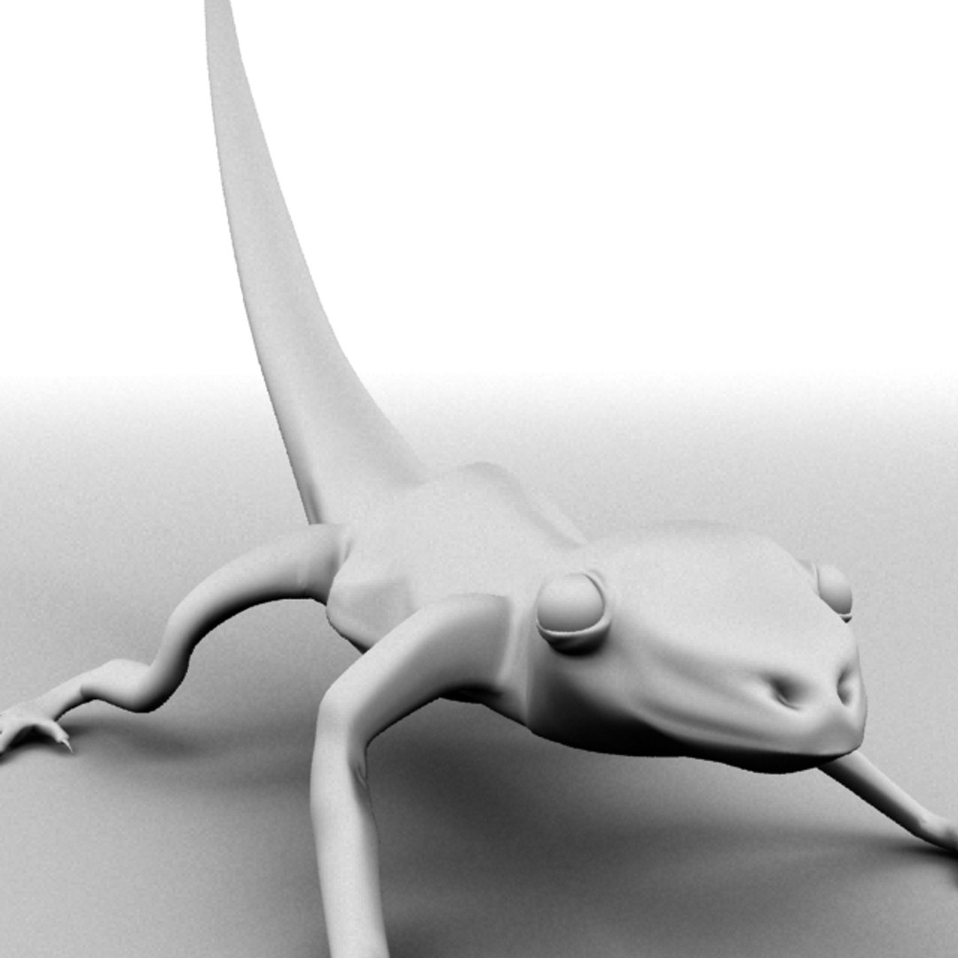 Ground Lizard Rigged - Obj