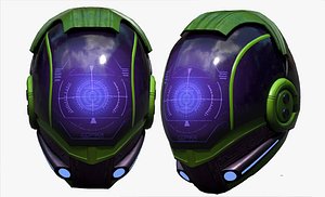helmet character 3D model