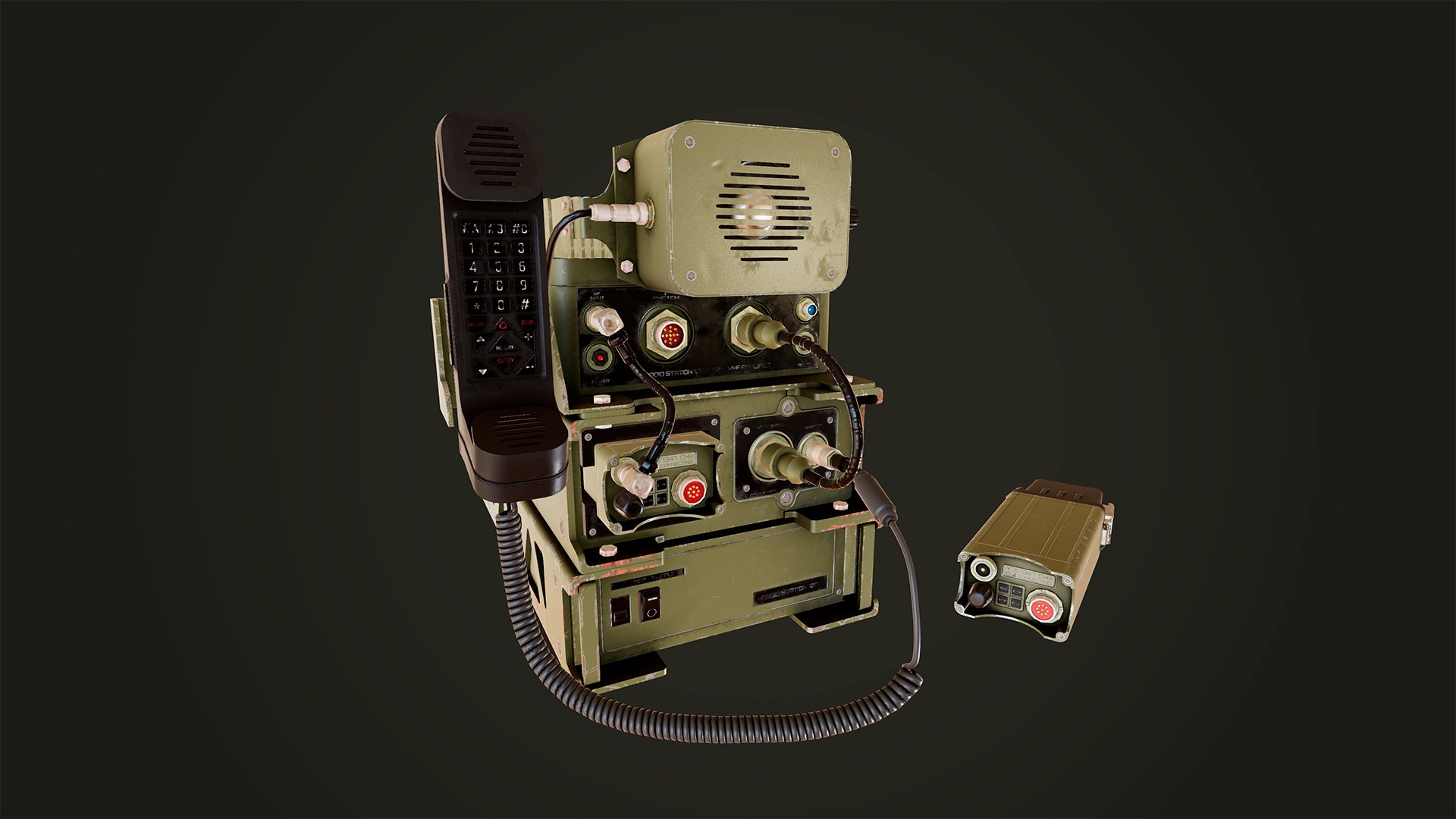 Military Radio Station 3D Model - TurboSquid 1696891