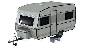 Caravan Trailer 6M 3D model