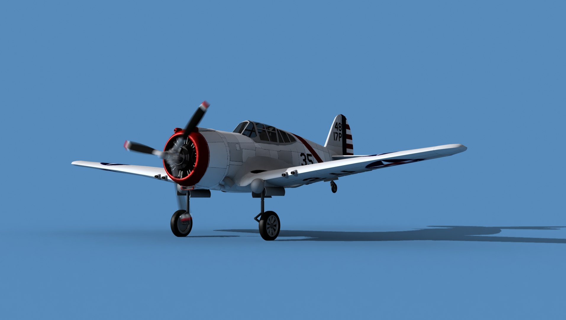 Curtiss P-36C Hawk V04 USAAF 3D - TurboSquid 1914196
