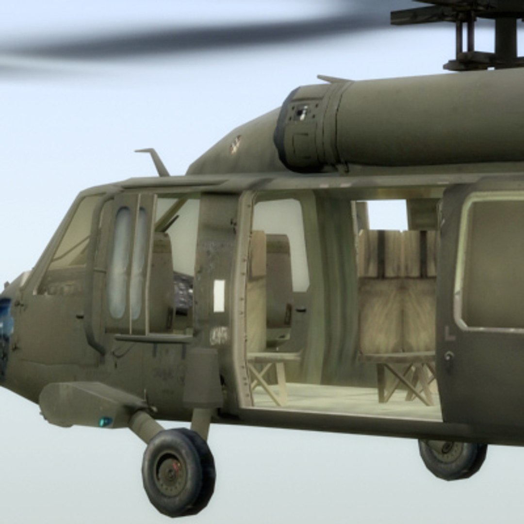 Uh60 Blackhawk Helicopter Black Hawk 3d Max