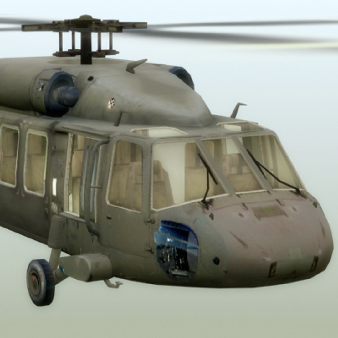 Uh60 Blackhawk Helicopter Black Hawk 3d Max