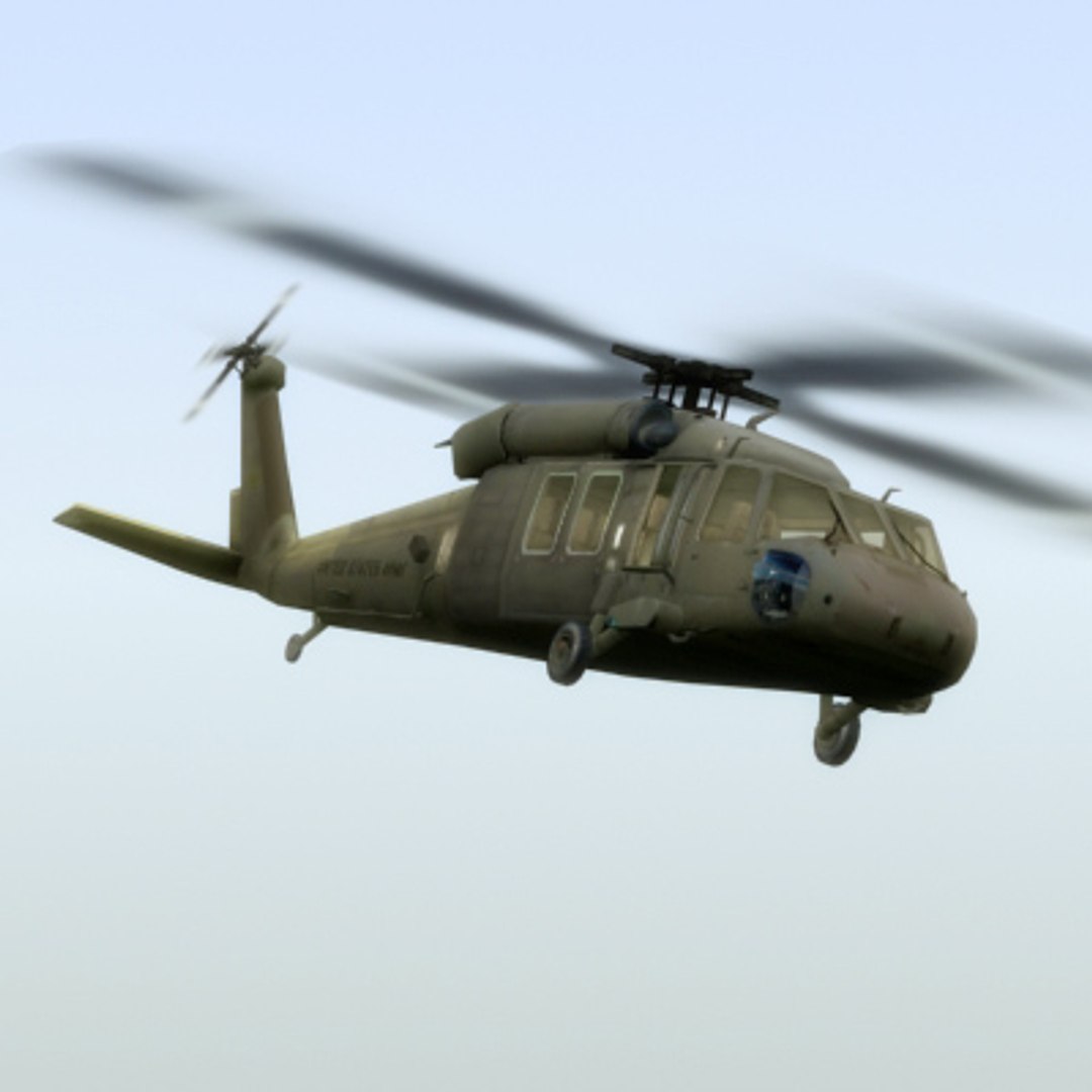 Uh60 Blackhawk Helicopter Black Hawk 3d Max