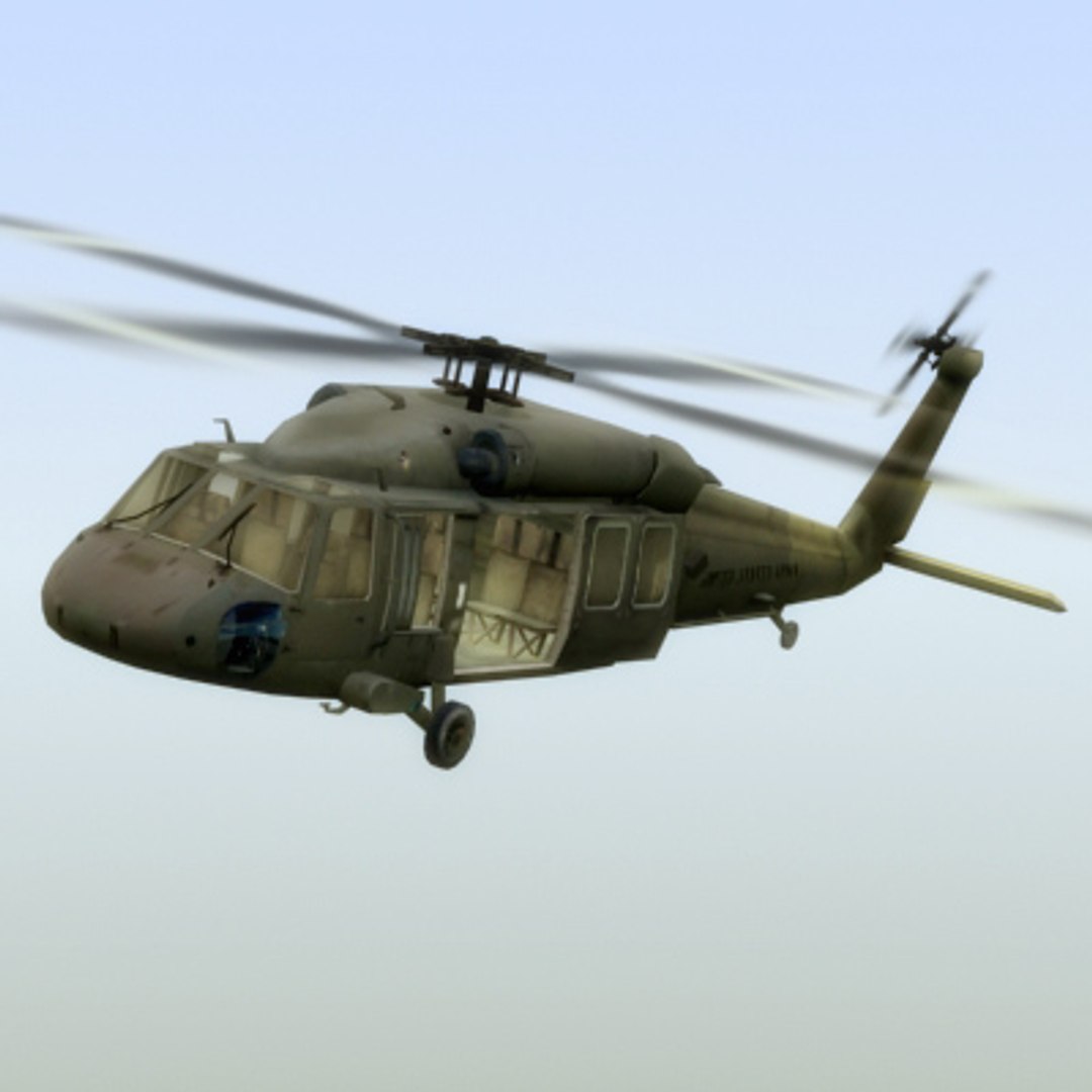 Uh60 Blackhawk Helicopter Black Hawk 3d Max