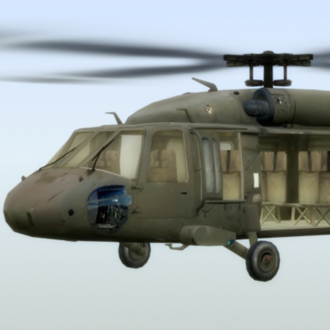 Uh60 Blackhawk Helicopter Black Hawk 3d Max