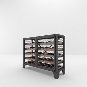 Industrial wine rack