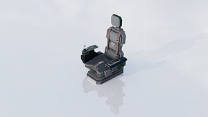 3D Sci-fi Ejection Seat model