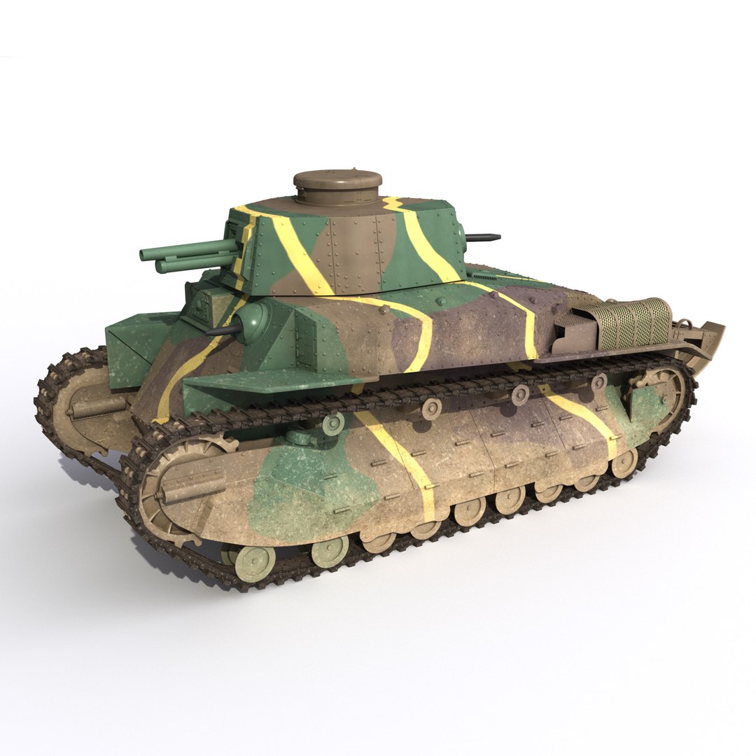 Tank type 89 3D model - TurboSquid 1549370