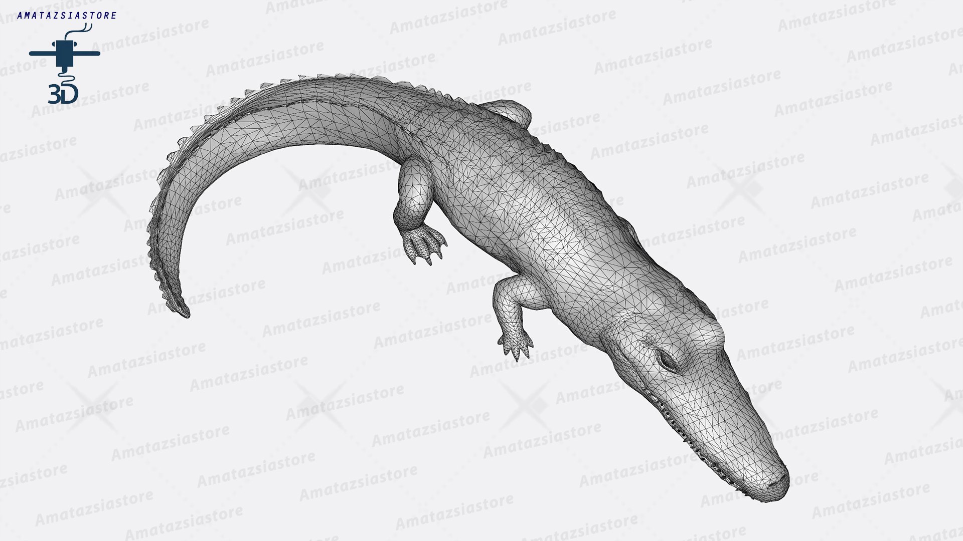 Alligator Sculpture 3D Model Ready To Print 3D Model - TurboSquid 2268547