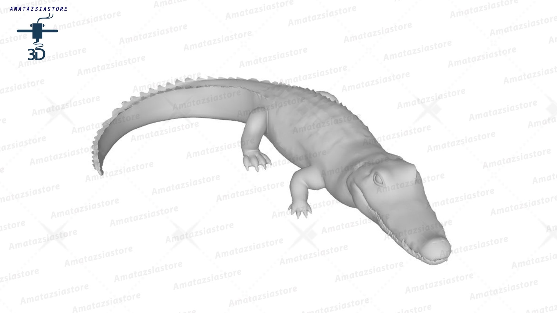 Alligator Sculpture 3D Model Ready To Print 3D Model - TurboSquid 2268547