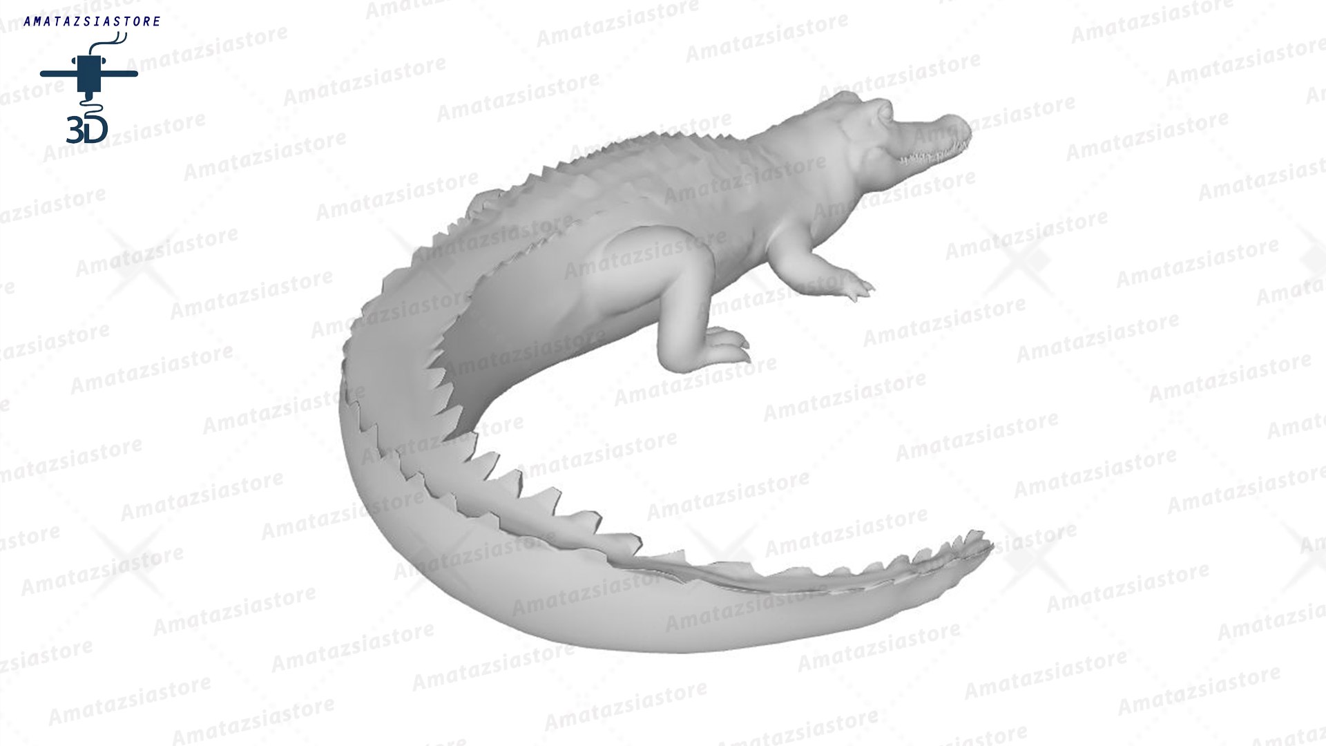 Alligator Sculpture 3D Model Ready To Print 3D Model - TurboSquid 2268547