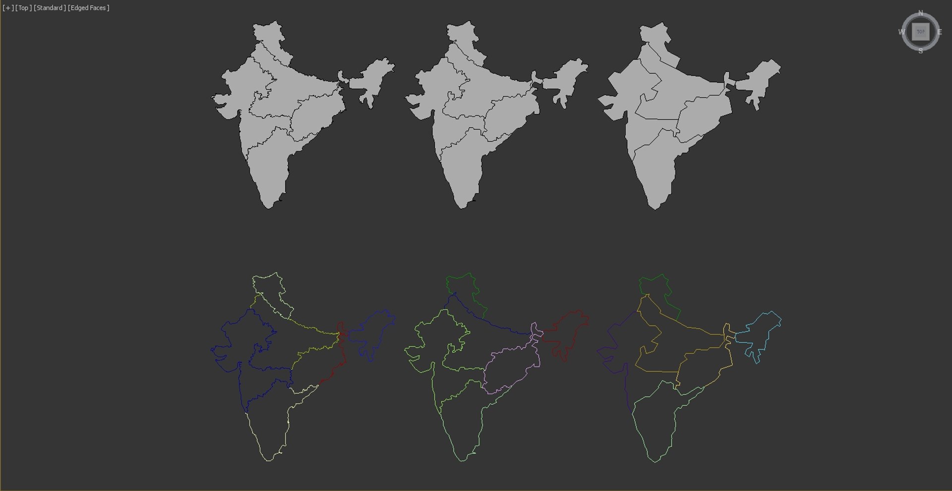 India 3d Map 3D Model - TurboSquid 1876494