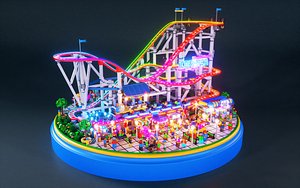 3D model Roller Coaster LEGO