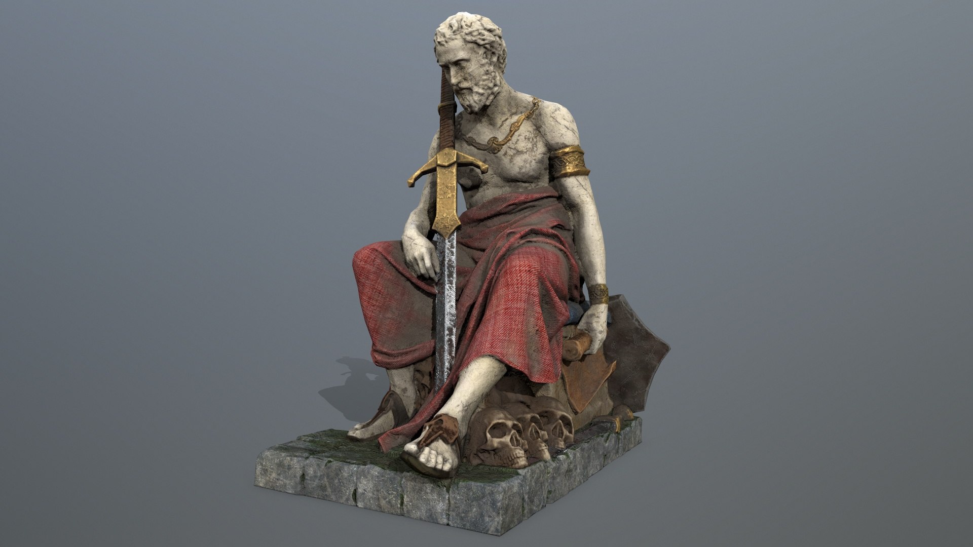 3D Man Statue Model - TurboSquid 2065621