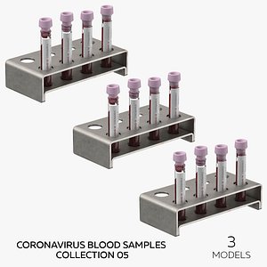 3D Coronavirus Blood Samples Collection 05 - 3 models model