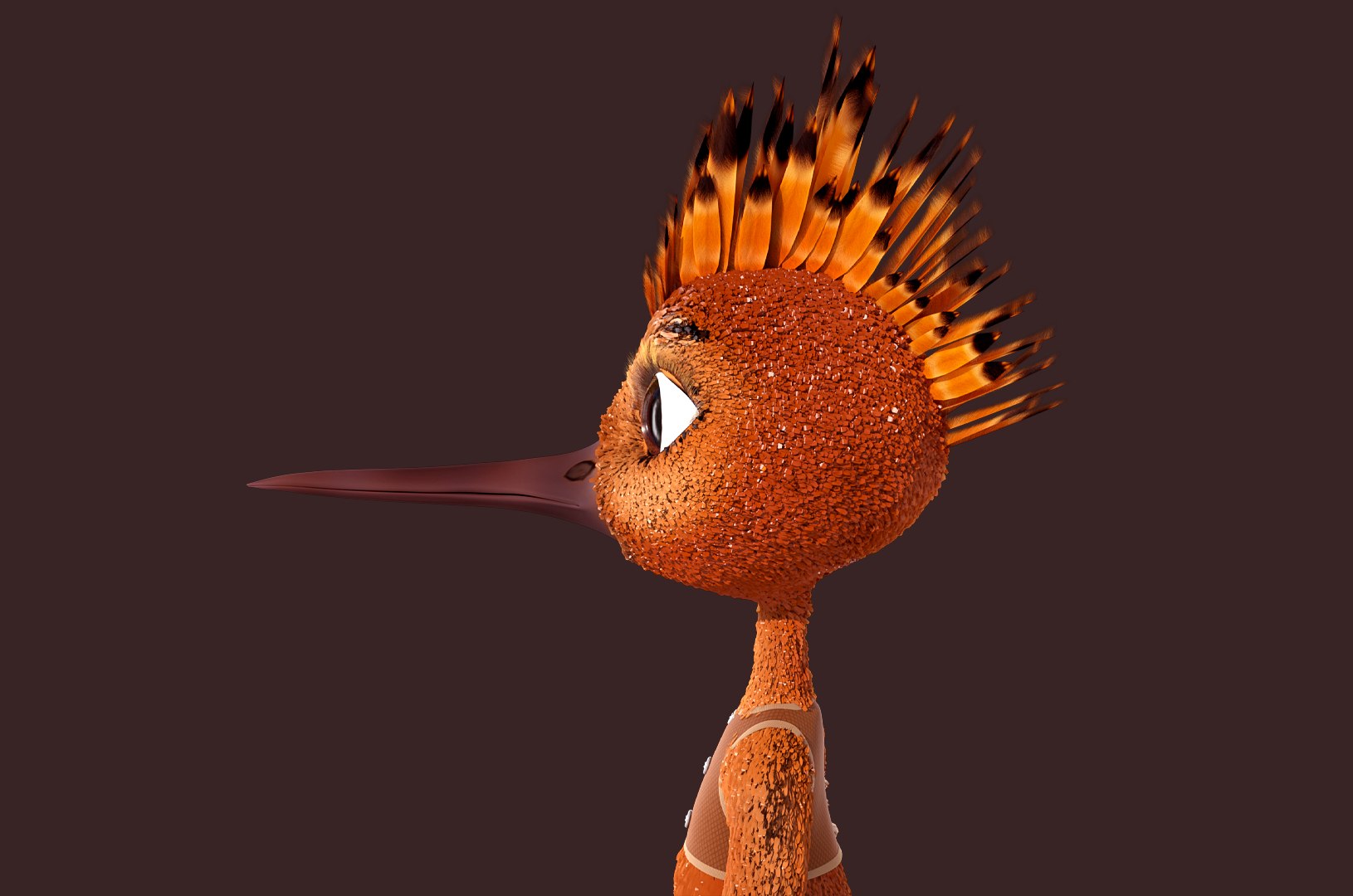 Cartoon Hoopoe Rigged Model - TurboSquid 2006848