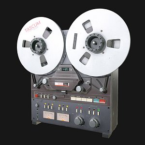 Reel to Reel Recorder VR / AR / low-poly 3d model