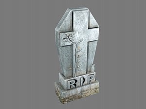 tombstone leafs pbr 3D model