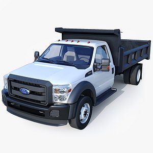 3D Ford F-550 Dump truck model