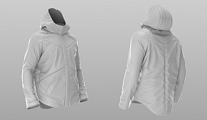 3D puffer jacket - coat model