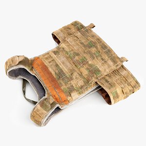 3D Body armour bulletproof vest armor camouflage uniform model