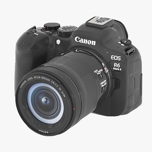 3D Canon EOS R6 Mark II Full Frame Mirrorless Camera