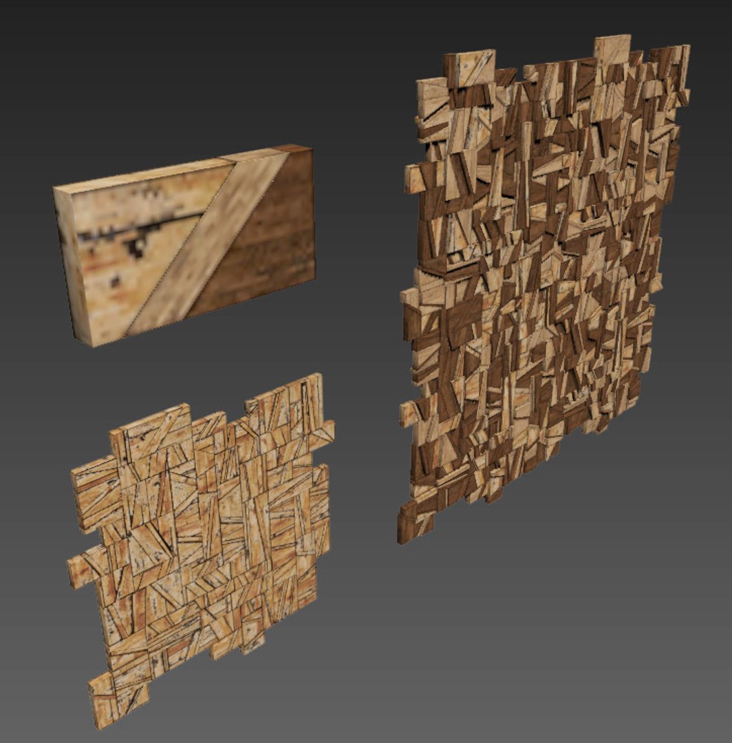 Rail Wood Panel 3D Model - TurboSquid 1688689