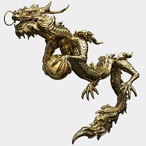 Golden Dragon 3D Animatied