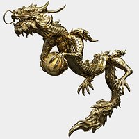 Golden Dragon 3D Animatied