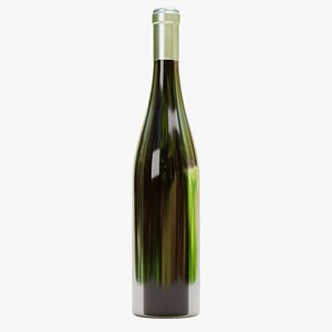 3D Wine Bottle 06 model
