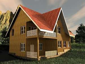 house in declivity terrain