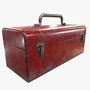 3D model ready retro toolbox pbr