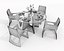 Table et chaises de salle à manger modernes 42