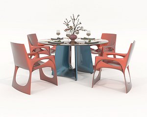Modern Dining Table and Chairs 42 model