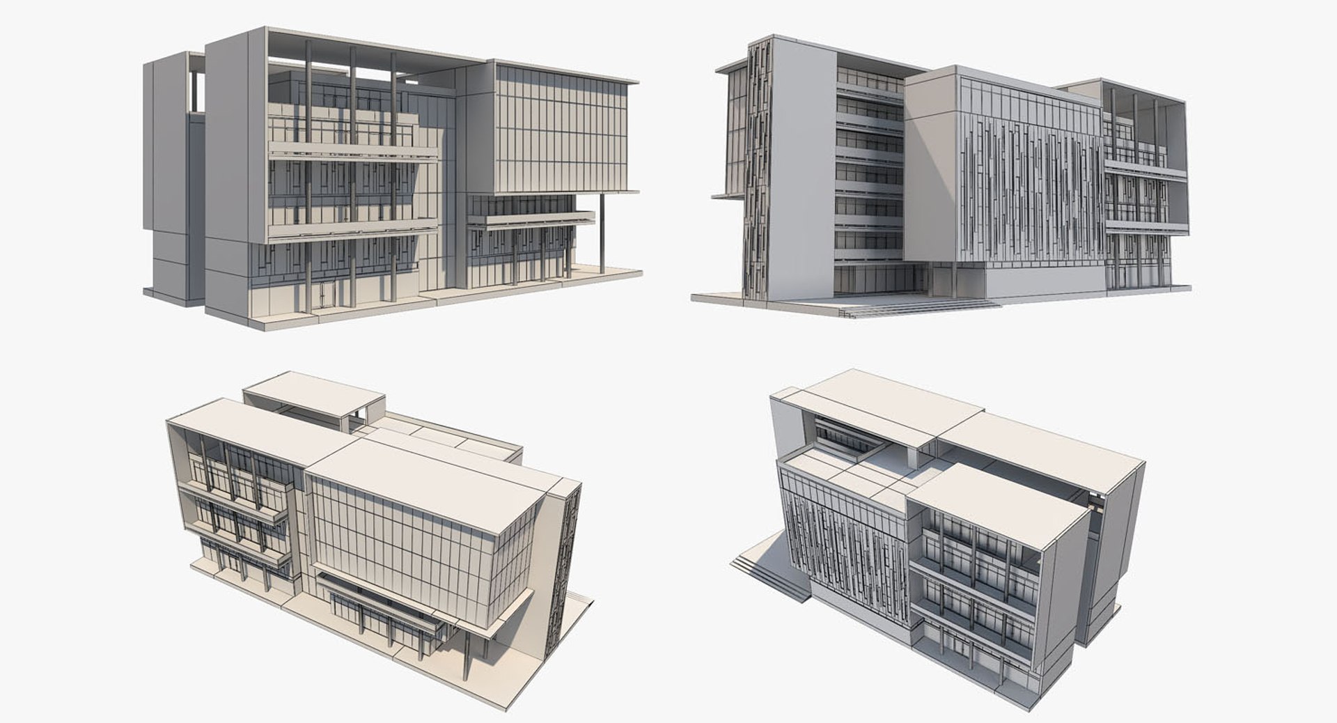 Building 7 3D Model - TurboSquid 1368075