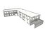Western European small office building - Low Poly - No3