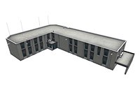 Western European small office building - Low Poly - No3
