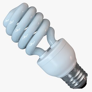 lamp helical fluorescent 3d model