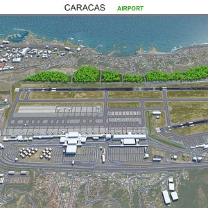 Simon Bolivar International Airport Caracas 3D model