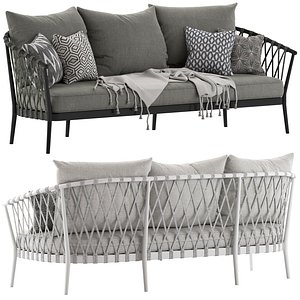 3D Globewest Maui 3-Seater Sofa
