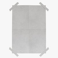 Poster mockup with sticky tape
