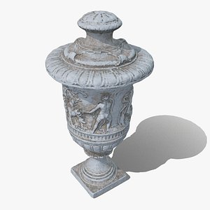 Outdoor vase PBR 3D model
