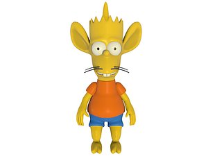 bart simpson rigged character 3D model