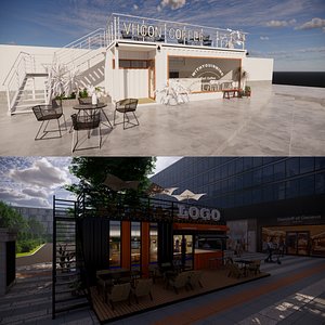 3D Container coffee shop-5